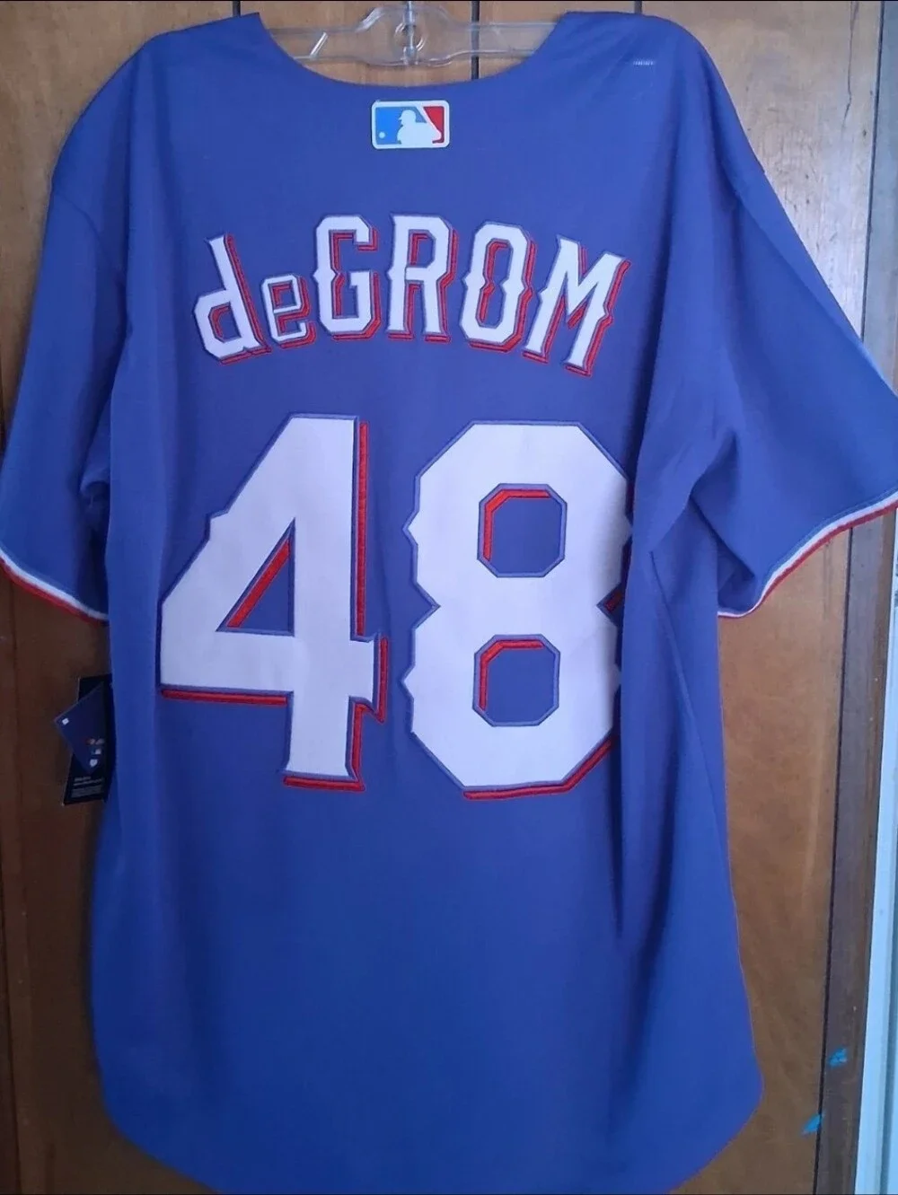 Mystery Sports Card With Jacob deGrom Medium Texas Rangers Jersey